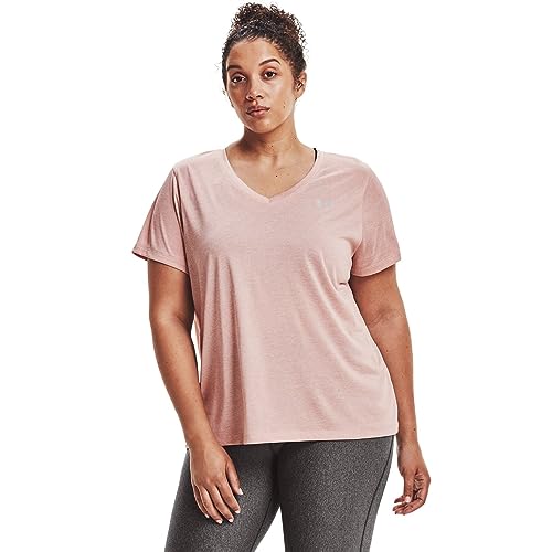 Image of Under Armour Plus Size Tech Solid Short Sleeve V-Neck