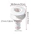 CROSSBODY 2 Pcs Thru Hull Fitting – Plastic Through Hull Connector, Straight Thru Hull Fittings for Boats, Bilge Pump Drain Vent Hose for Yacht, Sail, RV, and Truck (3/4inch-White)