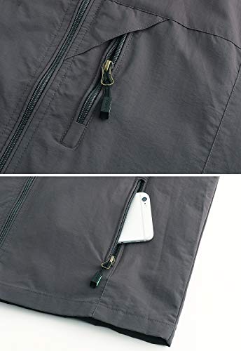 Image of Hbufnha Men's Lightweight Vest Outdoor Windbreaker Vest Jacket For Golf Safari Travel Fishing Hiking Vest