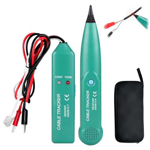 MS6812 Cable Tracker Kabelbruch Suchgerät, BYZESTY Multifunctional Cable Checker Wire Cable Tester, Cable...