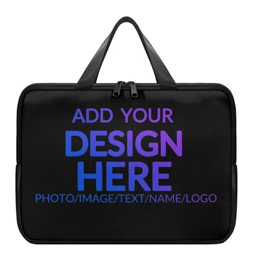 Wunvihay Custom Laptop Tote Bag Laptop Messenger Bag for Men & Women,Computer Bag,Computer Case Laptop Messenger Bag,Laptop Carrying Bag,Custom Laptop Sleeve Bag with Handle,Netbook Case