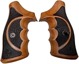New Two Tones Wood Grip Compatible with Taurrus Raging Bull/Raging Hunter 454 460 480 500 Rough/Checker Padauk & Afzelia Wood #Rag08