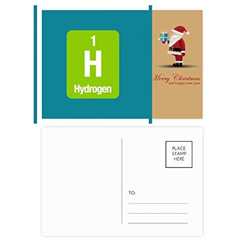 Cartes postales H Hydrogène Noël pour décorer vos cadeaux de fin d'année