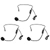 KIMISS Head Headset Microphone Abs + Metal 3Pcs 3.5 mm Screw Plug Wired Head Condenser Microphone Headset Mic for Shopping Guide Guider #1