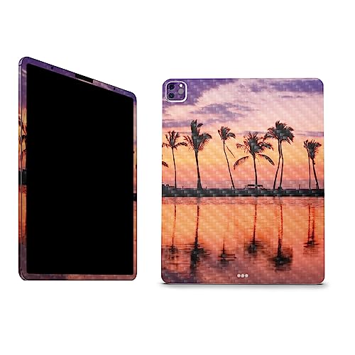 Image of MightySkins Carbon Fiber Skin Compatible with Apple iPad Pro 12.9 inch M2 6th Gen (2022) Full Wrap Kit - Line of Palms | Protective, Durable Textured Carbon Fiber Finish | Easy to Apply | Made in The USA