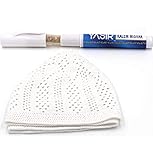 Modefa Turkish Islamic Peelu Miswak Sewak Stick Natural Toothbrush with Holder + Men's White Knit...