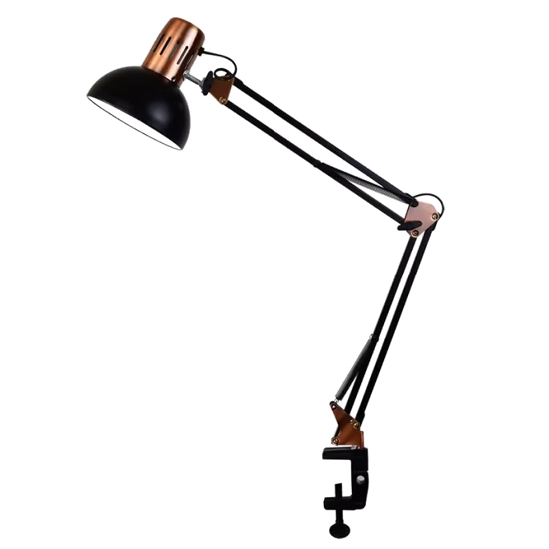 Lampe de Table LED Industrielle Pliable Anti Encombrement Luminaire de Bureau à Pince