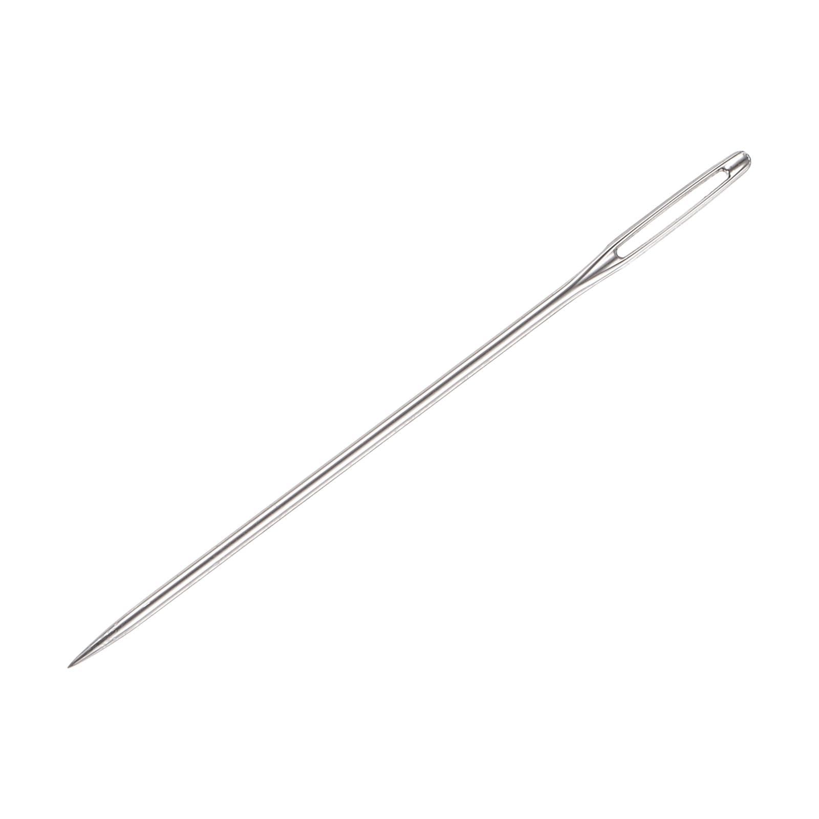 uxcell 200pcs Large Eye Stitching Needles 2.2Inch Sewing Needles Stainless Steel Leather Needle Embroidery Needle Yarn Knitting Hand Sewing Needles - Image 3