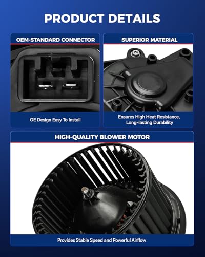 Image of KAX AC Blower Motor Fit for Explorer Taurus Flex MKT 2012-2019, Police Interceptor Utility /Sedan 2013-2019, MKS 2012-2016, Special Service Police Sedan 2014-2018 - HVAC Blower Motor Replaces# 700274