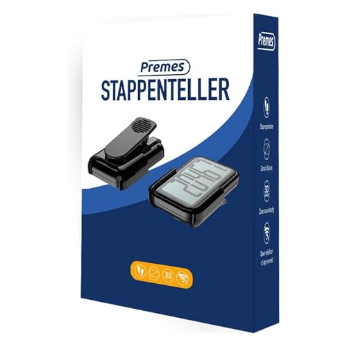 Premes - Schrittzähler - Activity Tracker - Schrittzähler - Hosentasche - mit Clip