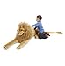 Melissa & Doug - Peluche géante Lion Lion - Décoration Safari Zoo - 56 x 193 x 38 cm - Marron