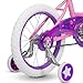 WEIZE Girls Bike for 4-7 Years Old Kids, 16 Inch Kids Bike with Training Wheels, Streamers, Basket and Doll Seat, Children Bicycles with Coaster Brake, Pink