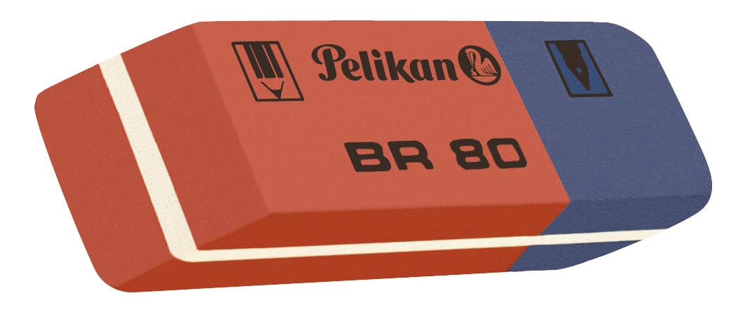 Pelikan Radiergummi BR80, aus Kautschuk, 80 Stück in Schachtel