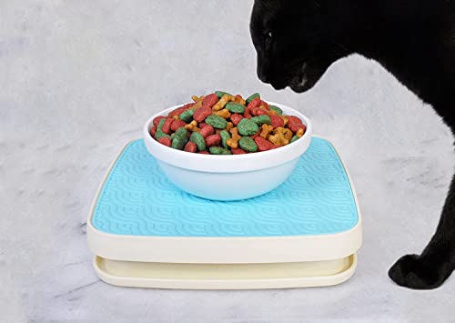 Yuwoda Ant Away Futternapf für Katzen und Hunde, Ameisen-Tablett, Haustierfutter, sicher für den Innenbereich, kein Wasser, kein Einstecken erforderlich, automatische Katzenfutterspender