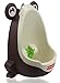 Foryee Cute Frog Potty Training Urinal for Boys with Funny Aiming Target - Coffee