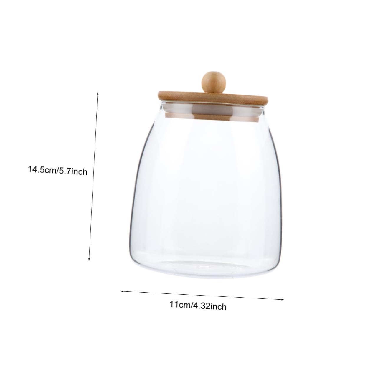 VORCOOL 1 Pc Barattolo di Caramelle Barattoli di in Contenitore Ermetico per caffè Contenitori Vuoti per Condimenti Olio Essenziale Barattolo di Muratore Alto Borosilicato