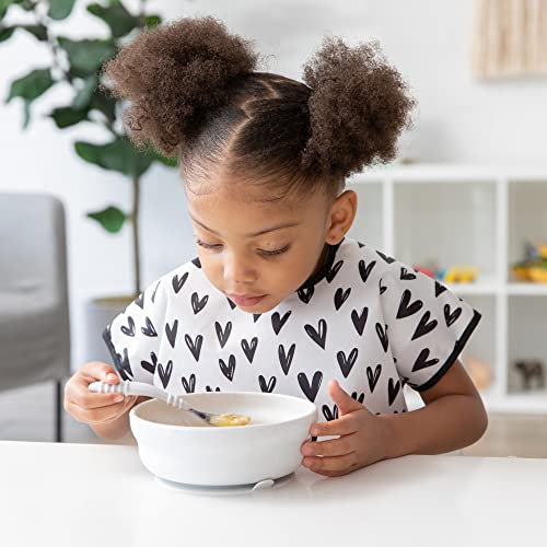 image for Bumkins Short Sleeve Bib for Girl or Boy, Toddler and Kids for 1-3 Yea
