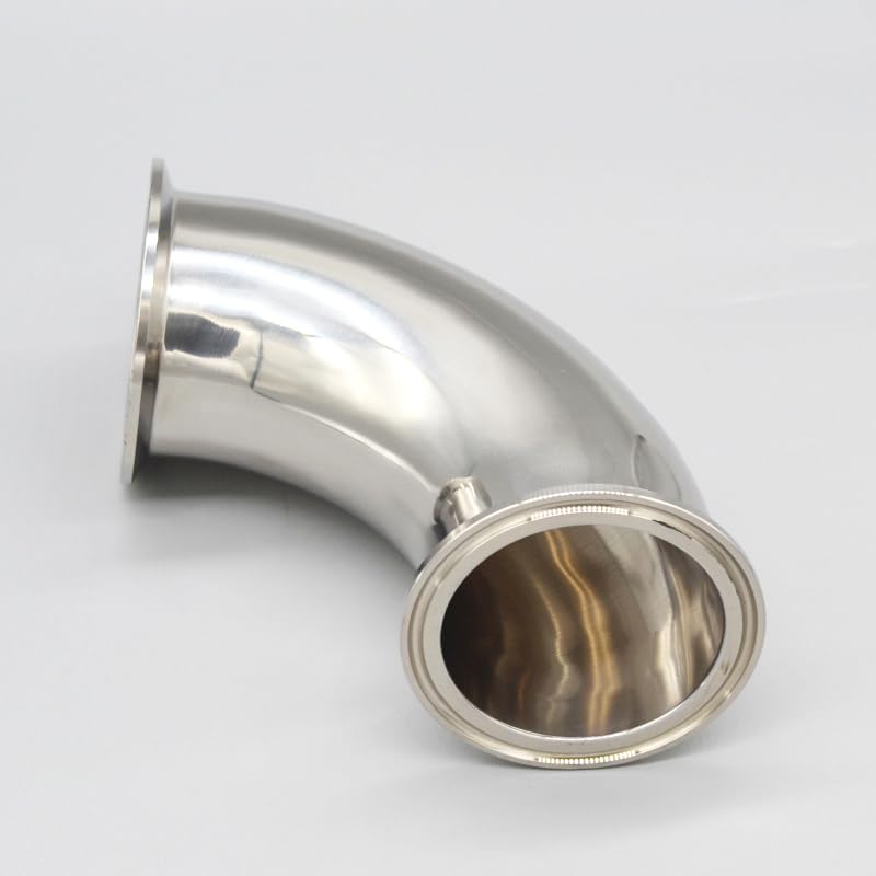 1 szt. 1,9 cm 1,9 cm 1,3 cm 1in 11/4" (19-102 mm) rura zewnętrzna ze stali nierdzewnej 304 trójzacisk 90 stopni kolanko rurowe (90 stopni, 57 mm x tuleja 77,5) złączka do rur