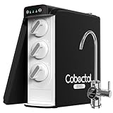 Sistema de ósmosis inversa sin tanque, sistema de filtro de agua de doble RO, sistemas de ósmosis inversa de 800 g, 3:1 puro a drenaje, sistema de filtración de agua debajo del fregadero con grifo