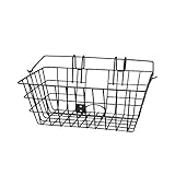 EVO E-Cargo Lift Off Classic Bicycle Basket - Handlebar Mount Bike Basket - Black