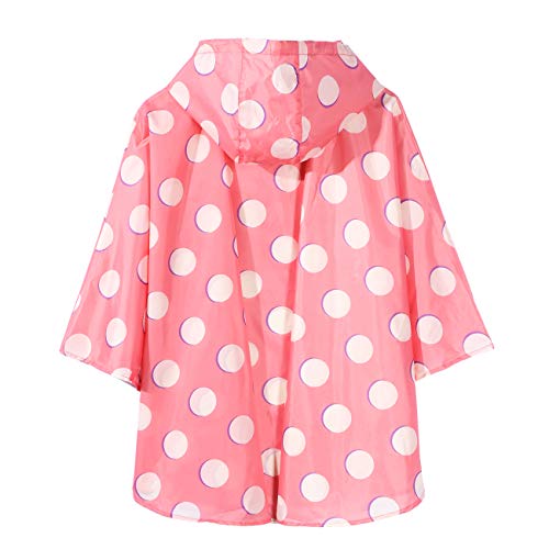 Image of Freesmily Kids Cute Raincoat Waterproof Rain Poncho Jacket Coat for Girls Boys