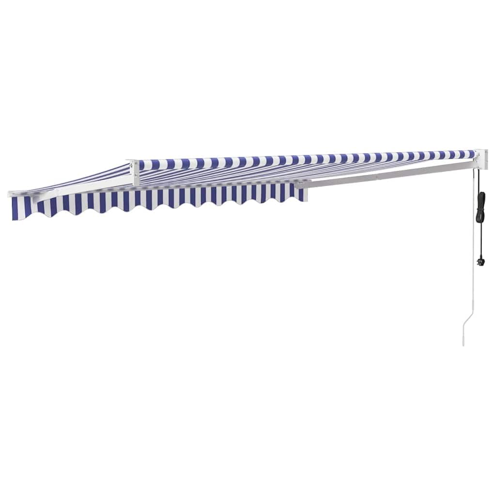 Toldo eléctrico exterior con mando a distancia y accionamiento de manivela para montaje en pared en terraza y balcón, adecuado para uso privado y comercial