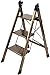 FYLZW Drabiny, 3-Etapowa Drabina Stołkowa Z Szeroką Platformą Aluminiową Solidną, Szczupłą Konstrukcję Składaną Drabinę Sepladder Multi Cel Dla Hohold Kitchen Office/Golden