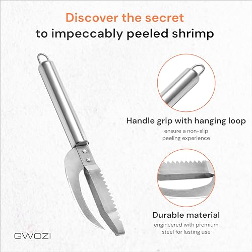 GWOZI Fish Scale Knife 3-in-1 - Multifunction Fish Scaler Remover for Cut/Scrape/Dig - Fish Maw Knife Stainless Steel - Fish Descaler Tool for Open Belly and Dig Out, 2 Pcs - Thumbnail 2