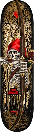Powell Peralta Zach Doelling Archer Flight Skateboard Deck, Gold Foil, 8.30