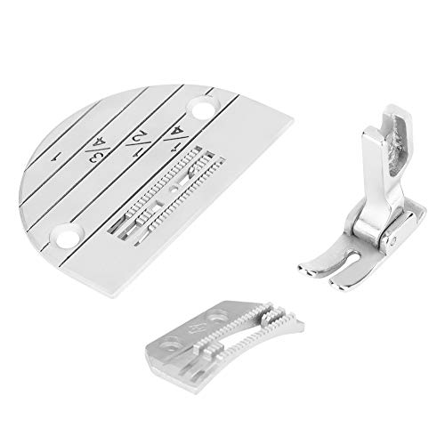 Kit de 3 accesorios para máquina de coser, placa con prensa dientes miniatura 4