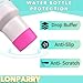 LONPARRY 2-Pack Silicone Boot for Stanley 40 30 oz Quencher Adventure Tumbler, Stanley IceFlow 30 20 oz, Stanley Cup Protector Accessories Anti-Slip Sleeve Clear+Carnation