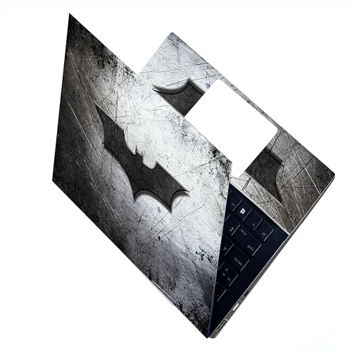 Image of Full Laptop Skin Stickers HD Quality Sticker for Laptops Upto 15.6 inch (Dustproof|Waterproof|Scratchproof|Reusable) - BE Batman SLVR FL
