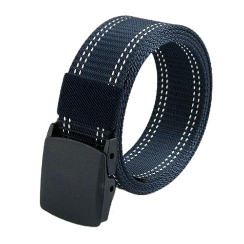 ZERAOKE Men’S Nylon Golf Belt with Plastic Automatic Buckle,Adjustable Webbing Belt for Casual Work Training Outdoor-Colors 11-3.8 X120 Cm/1.5 X 47.2 in