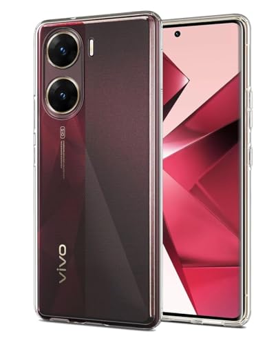 Image of COVERBLACK Rubber Back Cover for Vivo V2303 / Vivo V29e 5G - Transparent