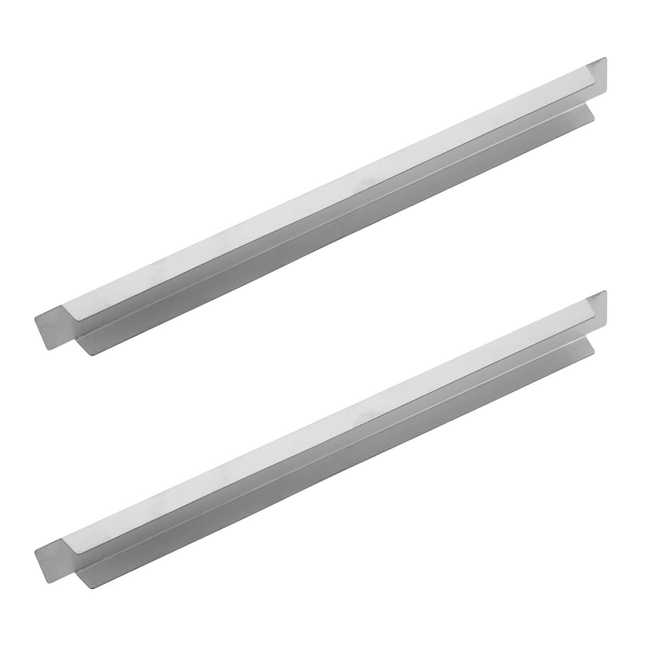 Healifty Stainless Steel Steam Table Adapter Bars 10 Inch - Hotel Pan Divider Rods for Full and Fractional Size Pans - Metal Food Support Bars for Restaurant Kitchen and Catering
