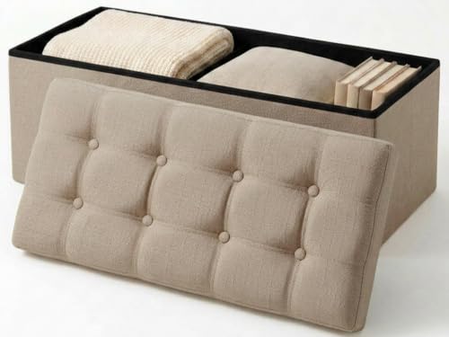 Edihome Puff Almacenaje Plegable  38 x