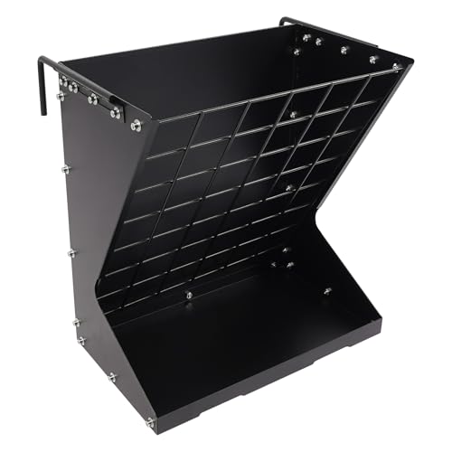 Etrhdfyts Heuraufe Vieh-Feeder Hängend Freistehend,Tragfähigkeit 30kg für Heu und Getreide,Futtertrog mit Verstellbaren Haken, Futterraufe mit Futterschale Gitter für Schafe,Ziegen,Pferd (Schwarz) Etrhdfyts Heuraufe Vieh-Feeder Hängend Freistehend,Tragfähigkeit 30kg für Heu und Getreide,Futtertrog mit Verstellbaren Haken, Futterraufe mit Futterschale Gitter für Schafe,Ziegen,Pferd (Schwarz)
