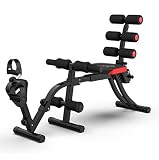 Banco De Abdominales Junta, Hogar Lazy Seis-In-One Fitness Equipment Abdomen Máquinas Ejercicios Abdominales Para Reducir El Vientre Pecho Expansión...