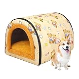 Wuvfojca Cuccia Per Cani Letto Grotta Per Gatto Casetta Per Piccoli Animali Tessuto Impermeabile Letto In Peluche Pieghevole Per Animali Domestici Accogliente E Morbido Cuccia Per Interni Esterni