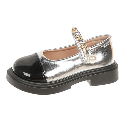 sfdgfhyf Girls' Small Leather Shoes Spring And Autumn School Season Soft Sole Girl Children's Performance Sandals Girls Size 3