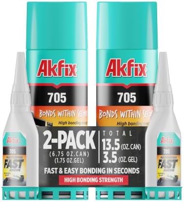Akfix 705 Universal Fast Adhesive 200 ml-Pack of 2