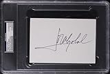 Jose Maria Olazabal Signed 4x6 Index Card Autographed PSA/DNA Slabbed - Autographed Golf Photos