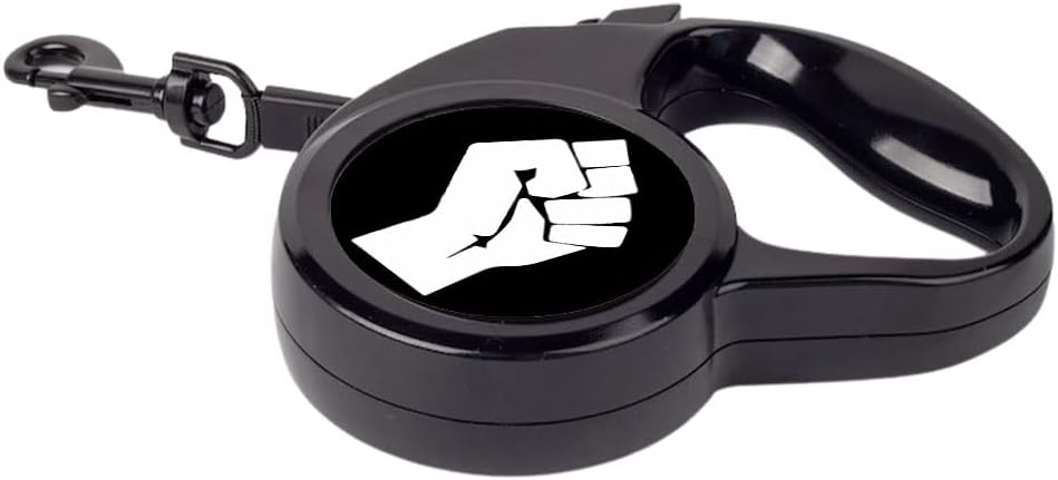 BLM Retractable Pet Leash - Black Lives Matter Leash - Graphic Dog Leash - 118 inches