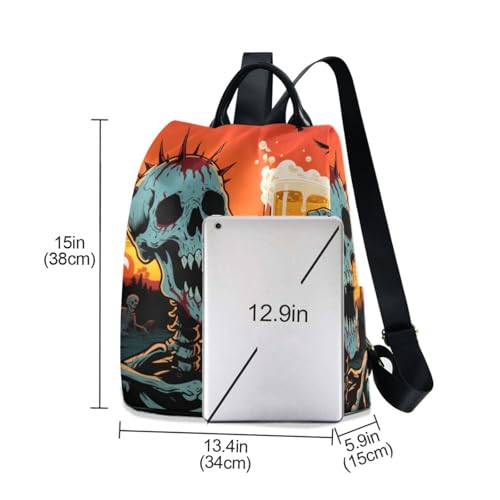 Fashion backpack for travel trendy backpack for women waterproof for Daily College Shopping with Pom-pom keychain3
