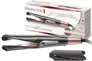 Remington prostownica do włosów + lokówka w jednym (2w1) z jonizacją, powłoka ceramiczno-turmalinowa, zakres temp. 150-230°C, obrotowy przewód, etui, moc 30W, Curl&Straight Confidence S6606B