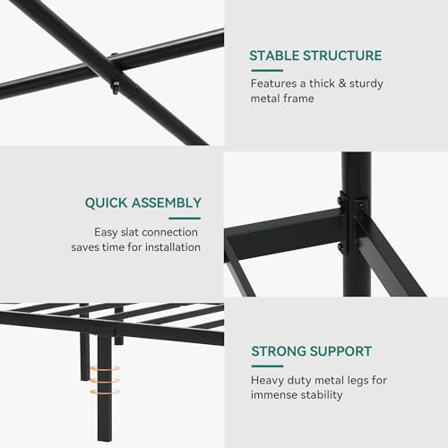 Yitahome MAYIH5PQQW Canopy Bed Frame Queen Size, Metal 4-Poster Platform thumb #4