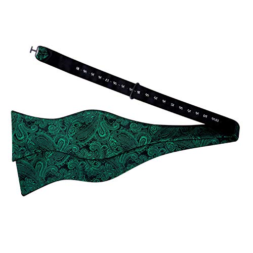 Image of Alizeal Mens Paisley Adjustable Bow Tie Set