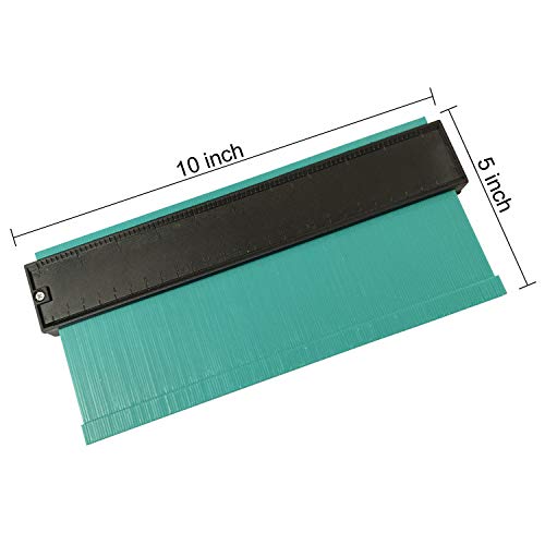 Contour Gauge 10 Inch Kunststof Profiel Gauge Vorm Duplicator Vorm Meetliniaal voor Nauwkeurige Meting Tiling Laminaat Houten Markering Tool Novsix