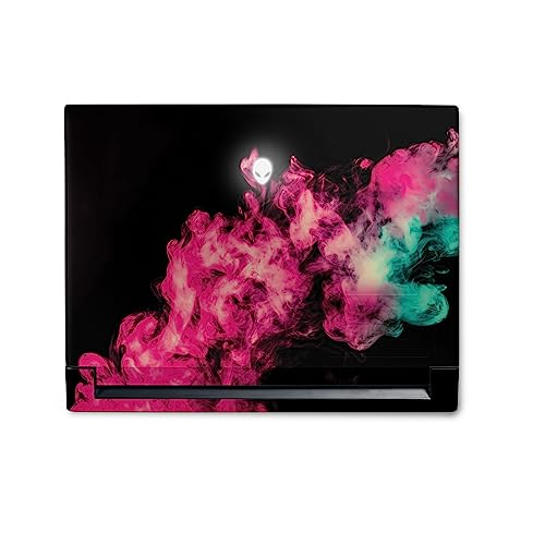 Image of MightySkins Skin Compatible with Alienware M18 R1 (2023) Full Wrap Kit - Magenta Smoke | Protective, Durable, and Unique Vinyl Decal wrap Cover | Easy to Apply & Change Styles | Made in The USA