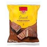 Gluten Free Milk Chocolate Coated Wafer Snack Bars with Hazelnuts, 3 Portion Packs, 105g Total Weight